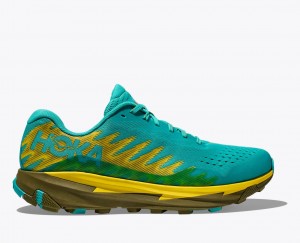 Turquoise / Yellow HOKA Torrent 3 Men's Trail Running Shoes | 093627OST