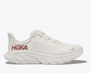 White HOKA Arahi 7 Women's Running Shoes | 264570GDP