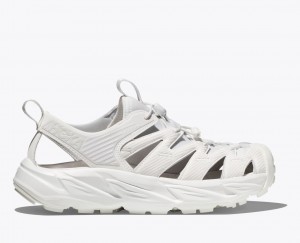 White HOKA Hopara Men's Sandals | 163027SJK