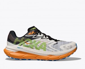 White / Black / Green HOKA Tecton X 2 Men's Trail Running Shoes | 560132WCK