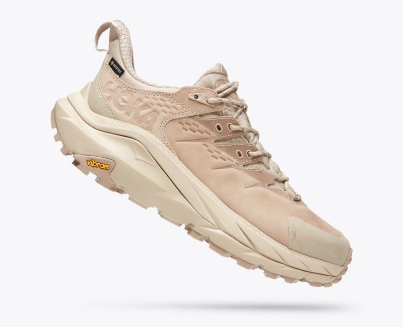 Beige / Khaki HOKA Kaha 2 Low GTX Women's Hiking Shoes | 689437QSE