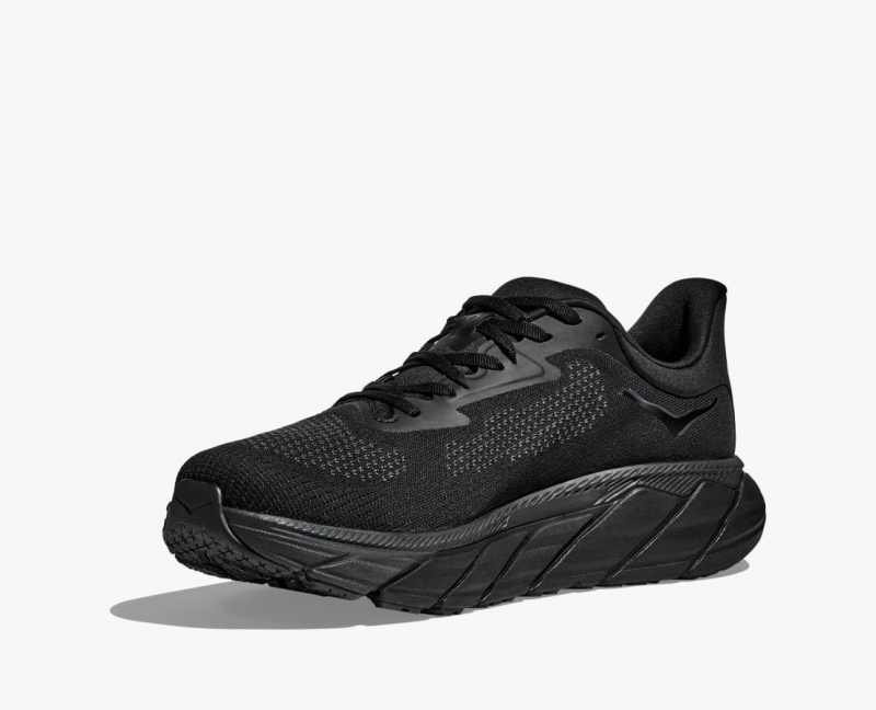 Black HOKA Arahi 7 Men's Running Shoes | 613075GDH