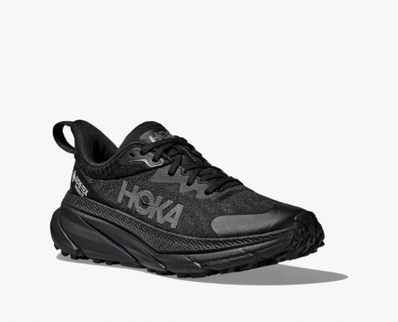 Black HOKA Challenger 7 GTX Men's Trail Running Shoes | 719650CRS