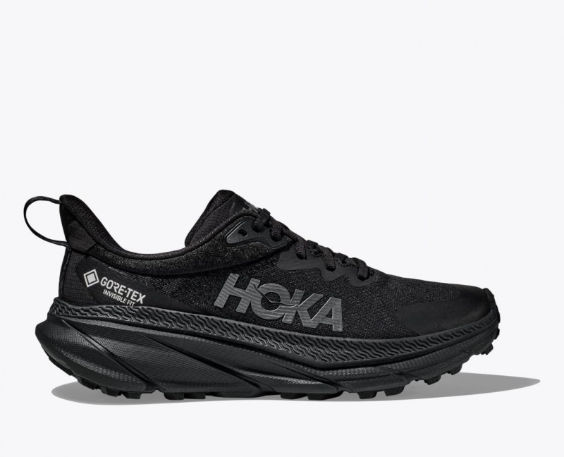 Black HOKA Challenger 7 GTX Women\'s Trail Running Shoes | 367510UGZ