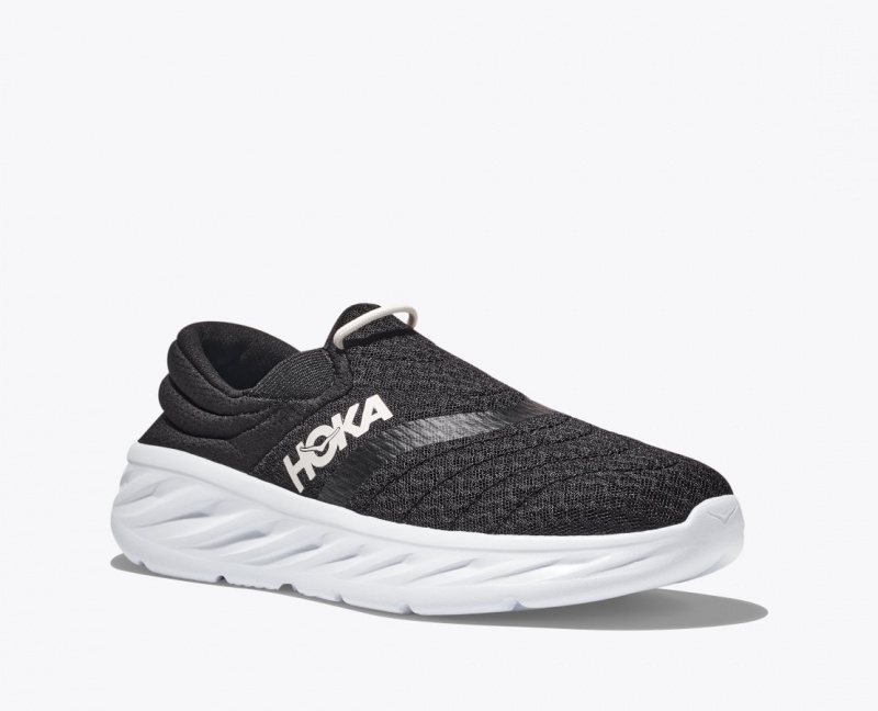 Black HOKA Ora Recovery 2 Women's Slip On Shoes | 024157XFZ