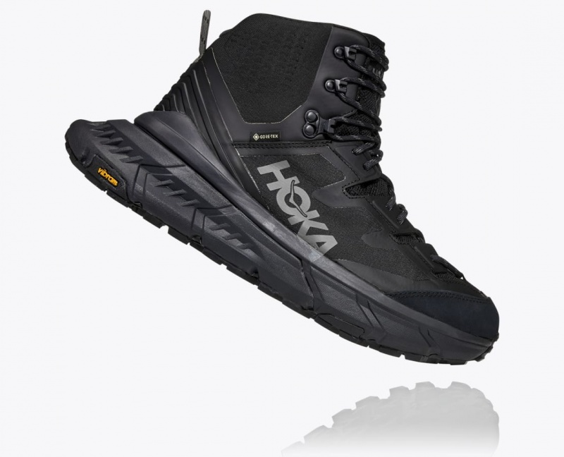 Black HOKA TenNine Hike GTX Men's Hiking Boots | 072349UXW