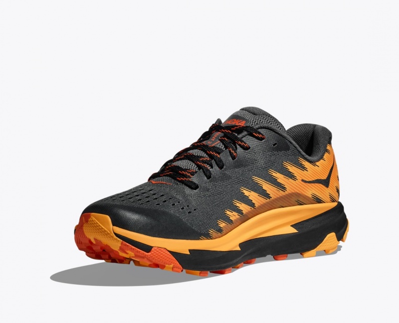 Black / Orange HOKA Torrent 3 Men's Trail Running Shoes | 870145GJB