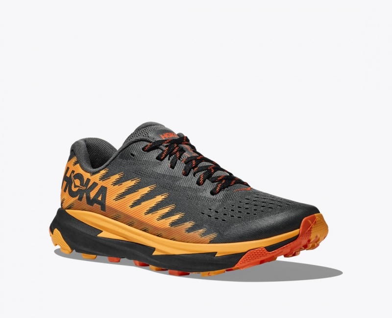 Black / Orange HOKA Torrent 3 Men's Trail Running Shoes | 870145GJB