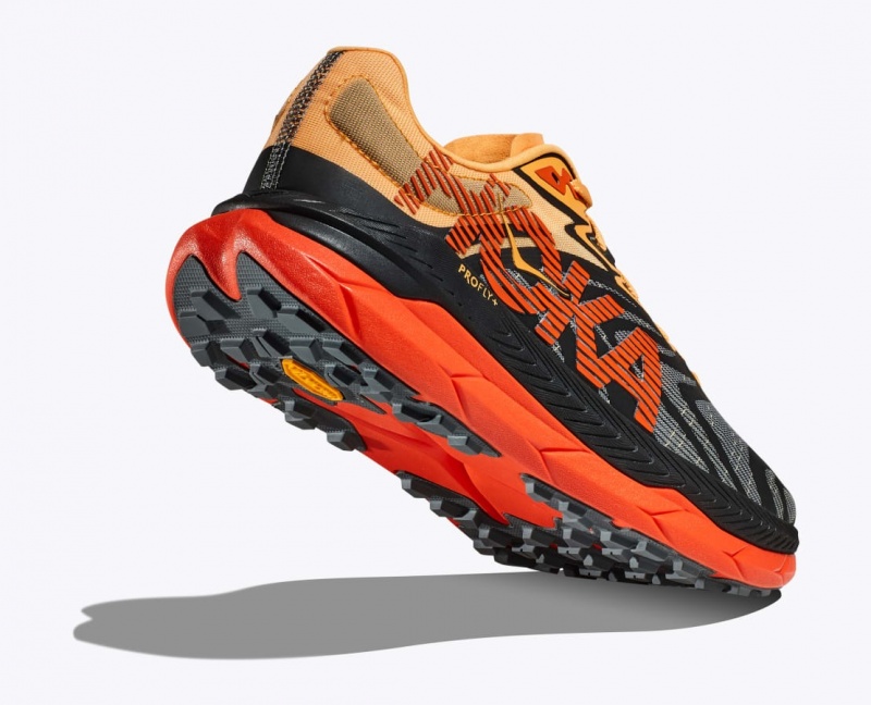 Black / Orange / Red HOKA Tecton X 2 Men's Trail Running Shoes | 456310XNB