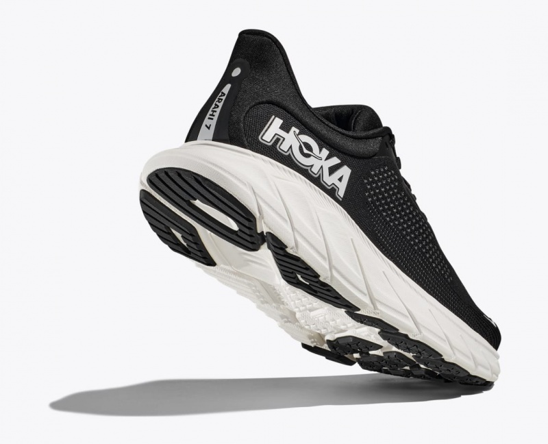 Black / White HOKA Arahi 7 Men's Running Shoes | 495231EDZ