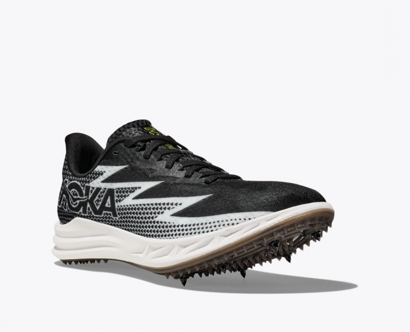 Black / White HOKA Crescendo MD Men's Track Spikes | 596328XCQ