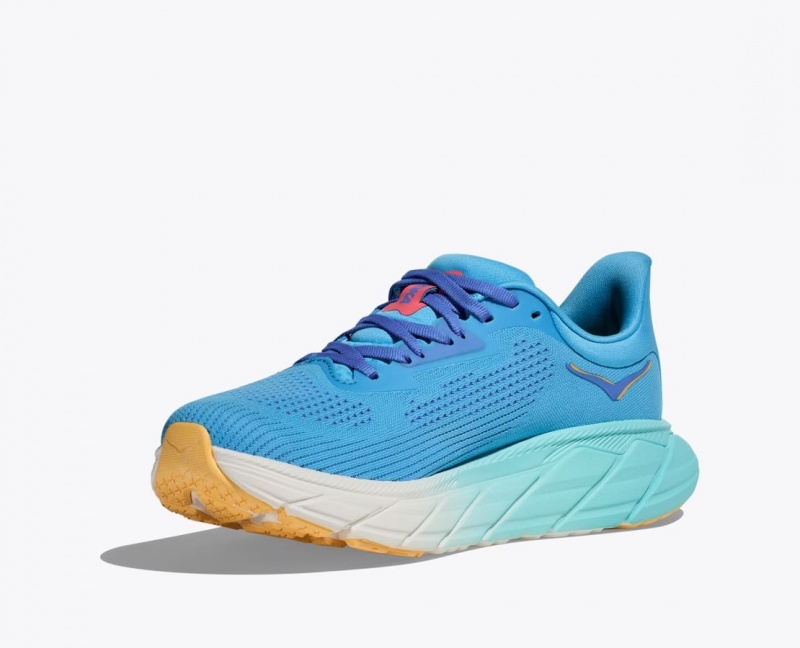 Blue HOKA Arahi 7 Women's Running Shoes | 402681QJM