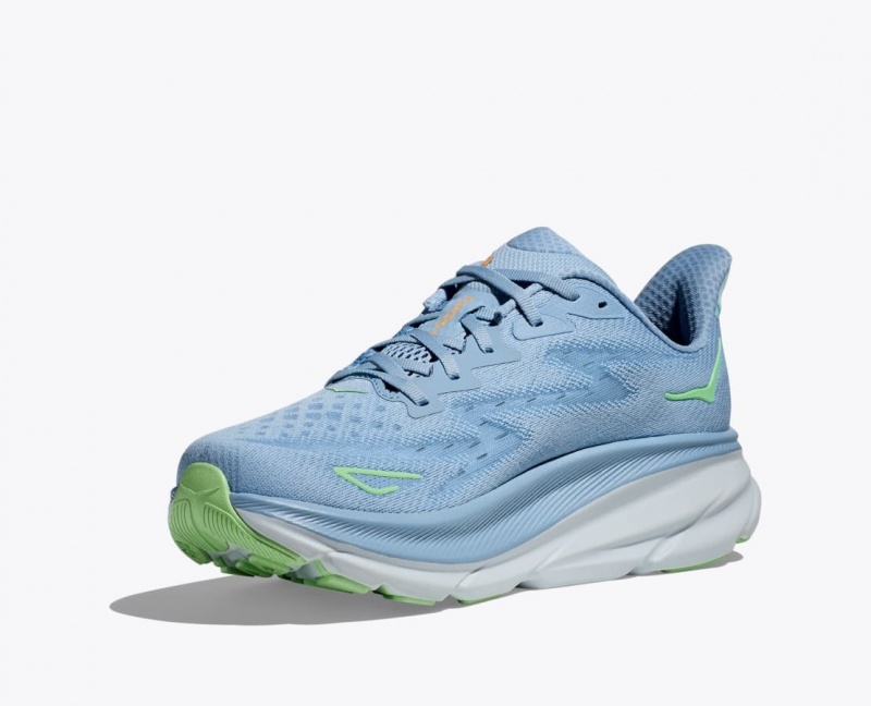 Blue HOKA Clifton 9 Men's Running Shoes | 071649MOY