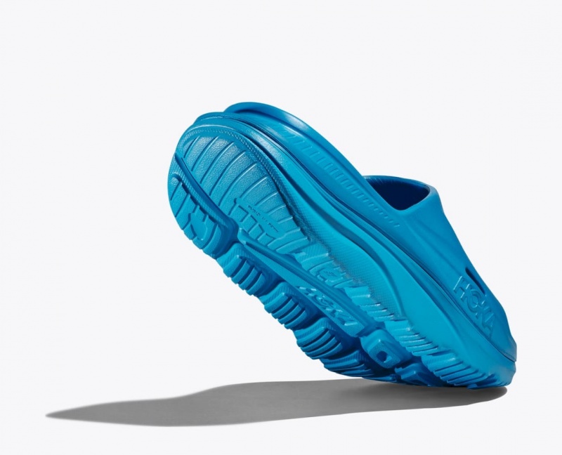 Blue HOKA Ora Recovery 3 Women's Slide | 572048BTF