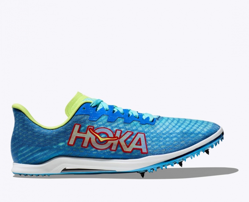 Blue / Green HOKA Cielo X 2 MD Women\'s Track Spikes | 295831BWE