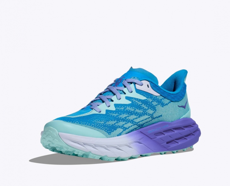 Blue / Purple HOKA Speedgoat 5 Women's Trail Running Shoes | 302189MNY