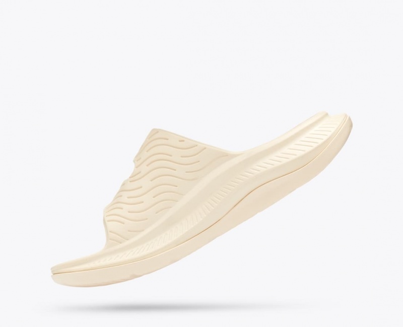 Cream HOKA Ora Luxe Men's Slide | 197243STA