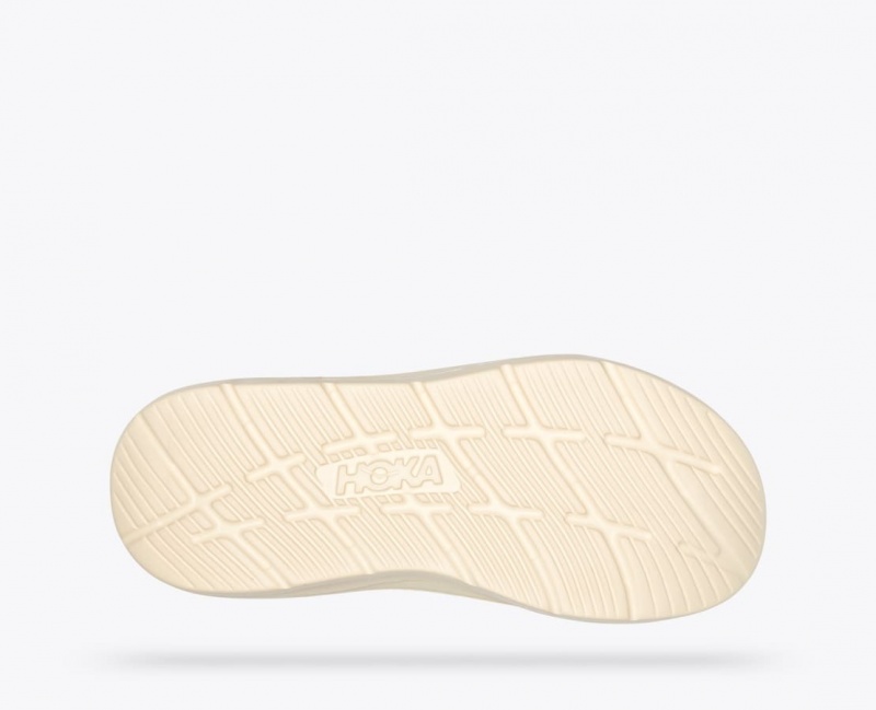 Cream HOKA Ora Luxe Men's Slide | 197243STA