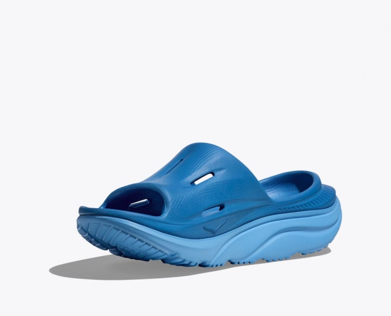 Dark Blue HOKA Ora Recovery 3 Women's Slide | 670352OZF