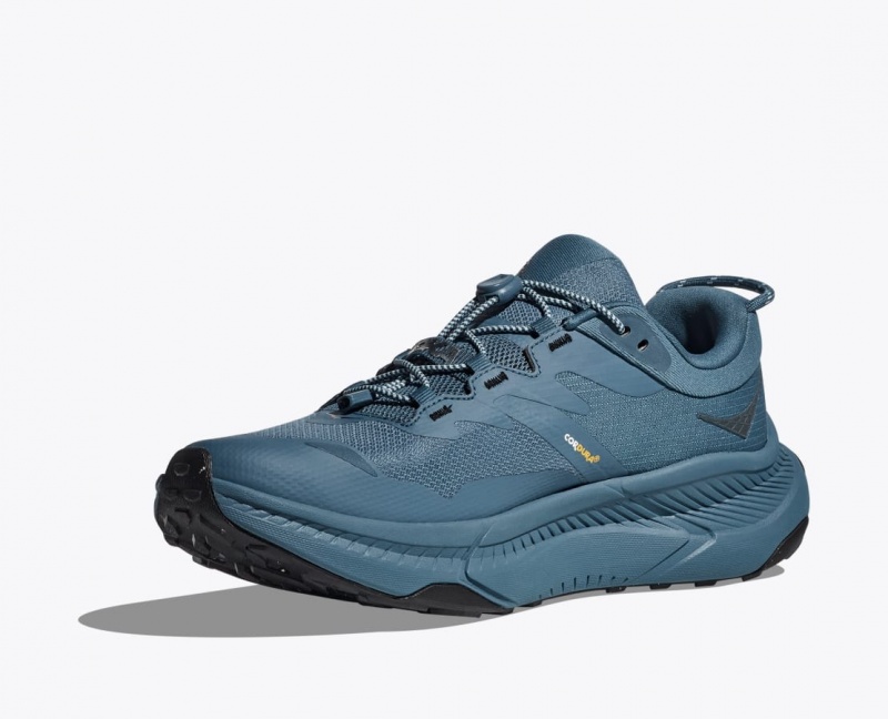 Dark Blue HOKA Transport GTX Men's Walking Shoes | 892713VQE