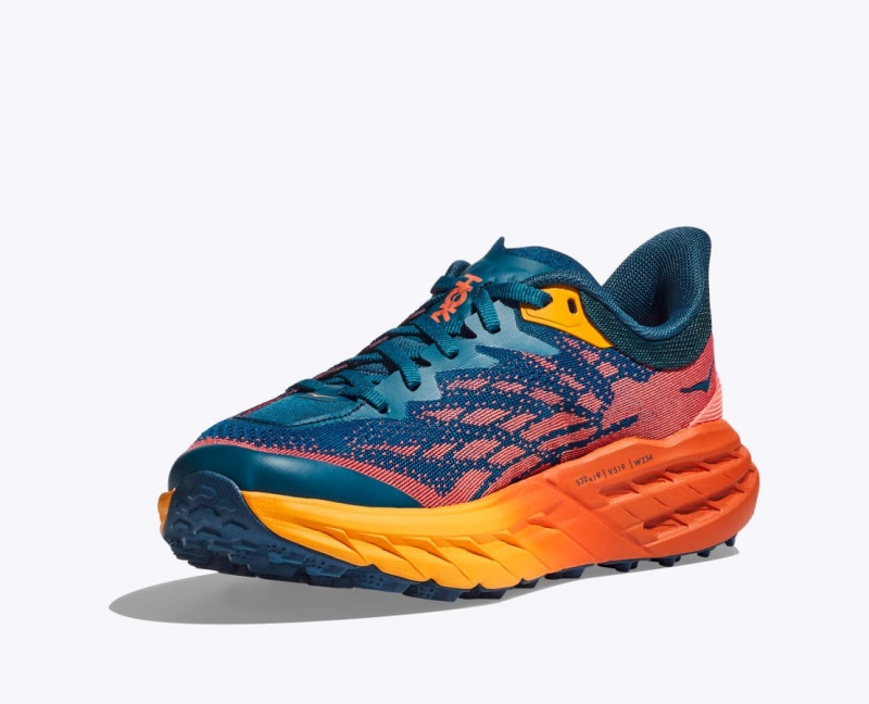 Dark Blue / Orange HOKA Speedgoat 5 Women's Trail Running Shoes | 315764VAC