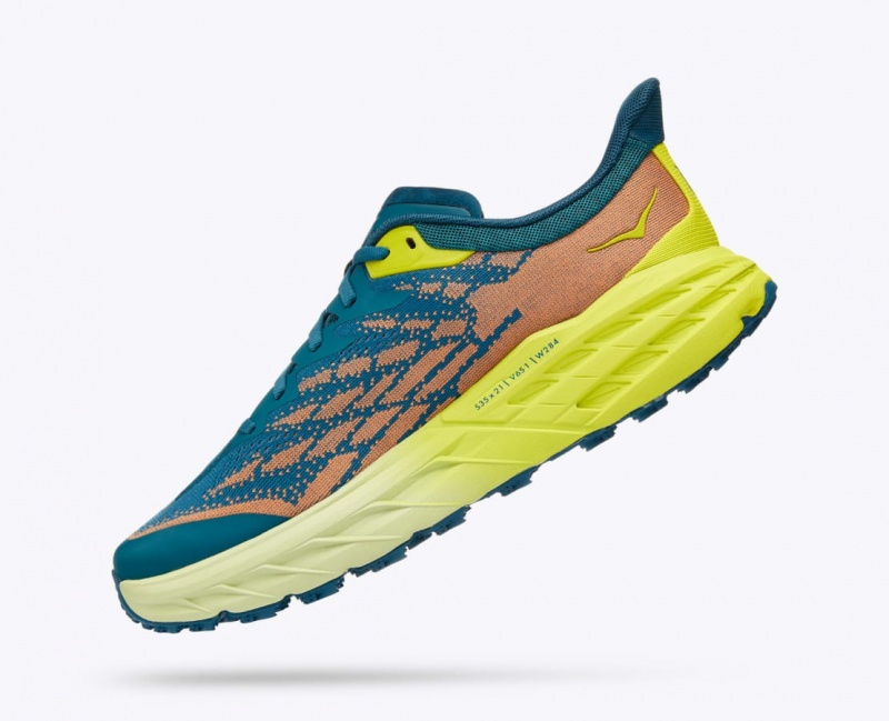 Dark Green / Orange HOKA Speedgoat 5 Men's Trail Running Shoes | 173840MTA