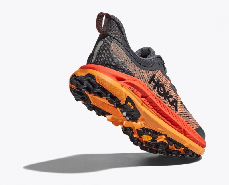 Dark Grey / Orange HOKA Mafate Speed 4 Men's Trail Running Shoes | 921306JDS