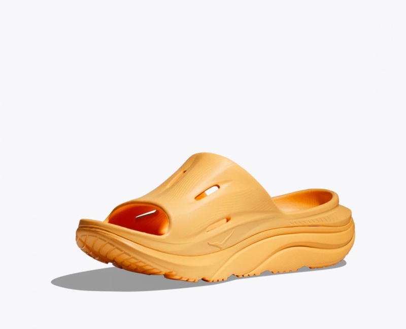 Dark Orange HOKA Ora Recovery 3 Men's Slide | 827495KMB