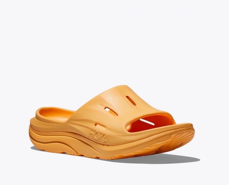 Dark Orange HOKA Ora Recovery 3 Men's Slide | 827495KMB