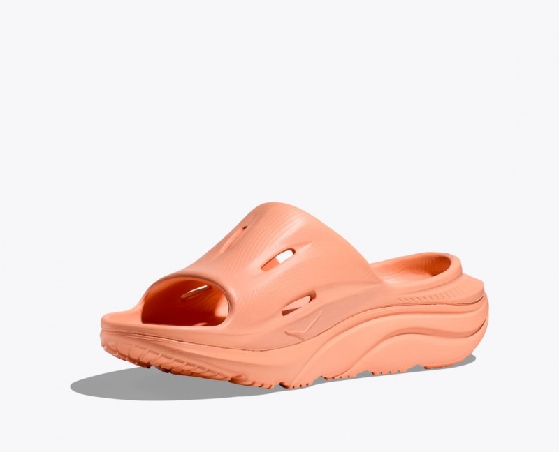 Dark Orange HOKA Ora Recovery 3 Women's Slide | 632894IBW