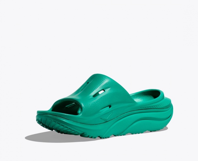 Dark Turquoise HOKA Ora Recovery 3 Women's Slide | 462135ZJF