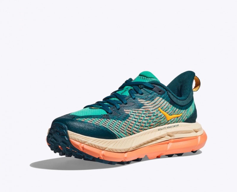 Dark Turquoise / Orange HOKA Mafate Speed 4 Women's Trail Running Shoes | 876350AJN