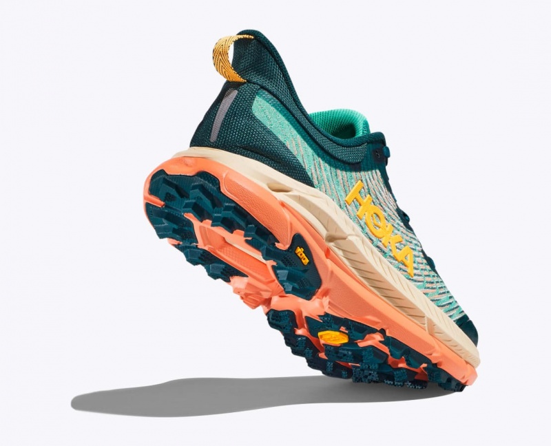 Dark Turquoise / Orange HOKA Mafate Speed 4 Women's Trail Running Shoes | 876350AJN