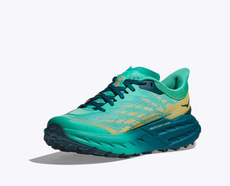 Deep Turquoise HOKA Speedgoat 5 Women's Trail Running Shoes | 852491RSX