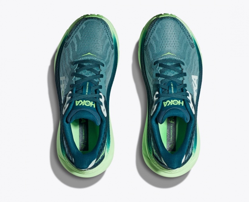 Green HOKA Challenger 7 Women's Trail Running Shoes | 713682QWN