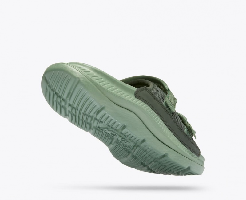 Green HOKA Ora Luxe Men's Slide | 470962CAB