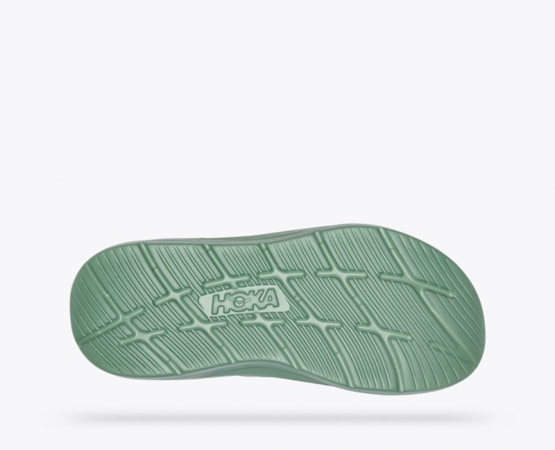 Green HOKA Ora Luxe Men's Slide | 470962CAB