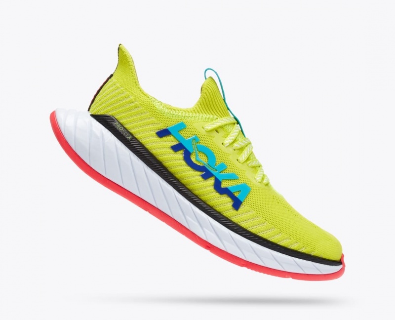 Green / Turquoise HOKA Carbon X 3 Women's Running Shoes | 987504INJ