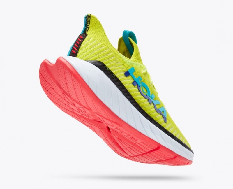 Green / Turquoise HOKA Carbon X 3 Women's Running Shoes | 987504INJ