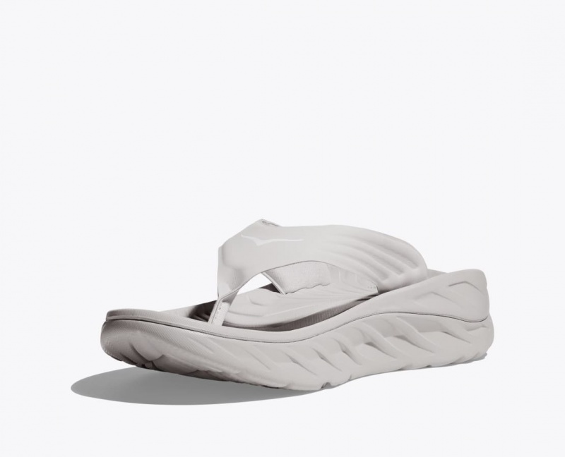 Grey HOKA ORA Recovery Men's Flip Flops | 097132YFA