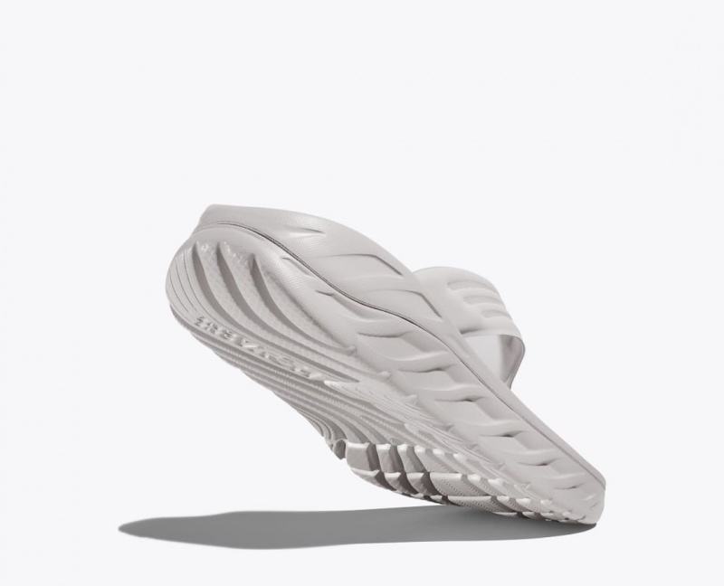 Grey HOKA ORA Recovery Men's Flip Flops | 097132YFA