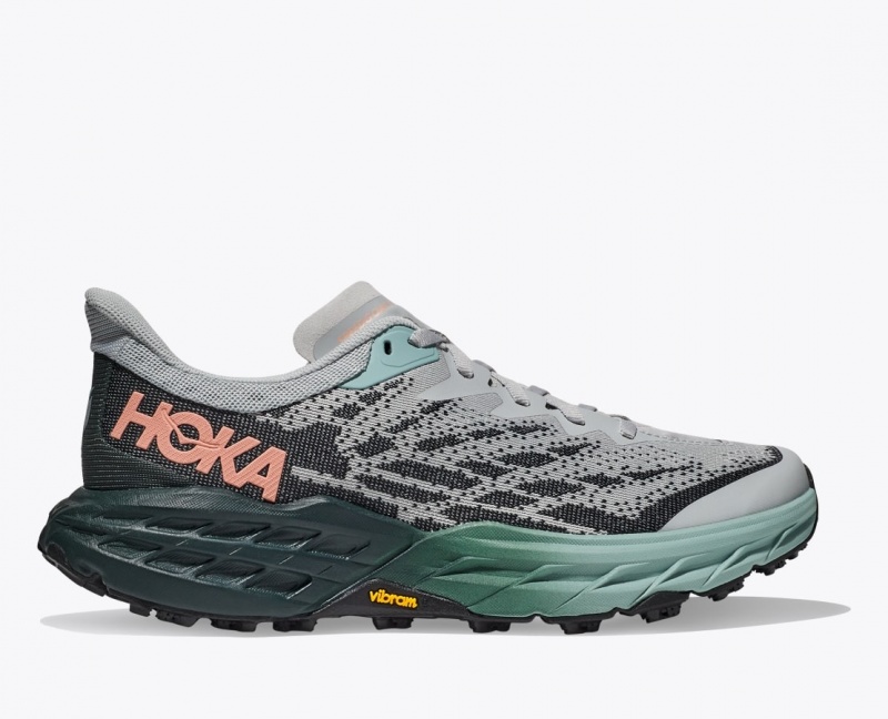 Grey / Black HOKA Speedgoat 5 Women\'s Trail Running Shoes | 278413ICH