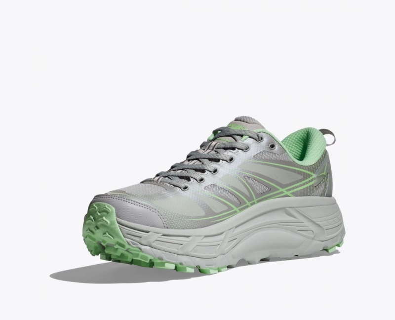 Grey / Green HOKA Mafate Speed 2 Women's Sneakers | 357692TSY