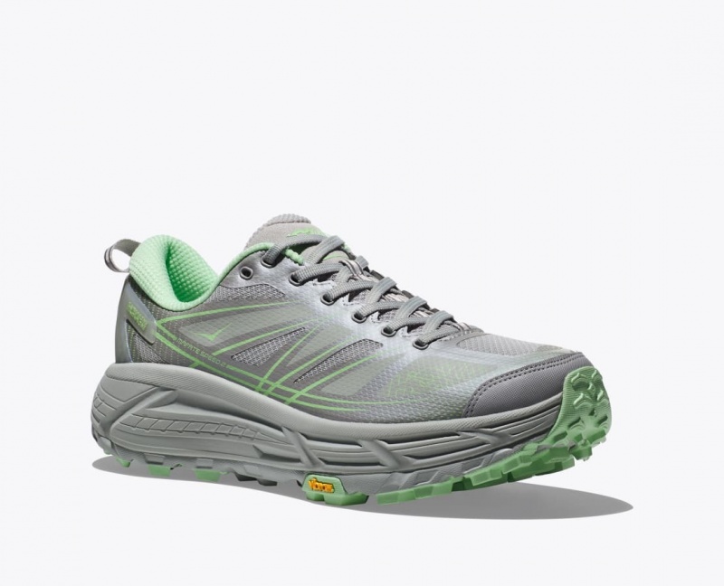 Grey / Green HOKA Mafate Speed 2 Women's Sneakers | 357692TSY