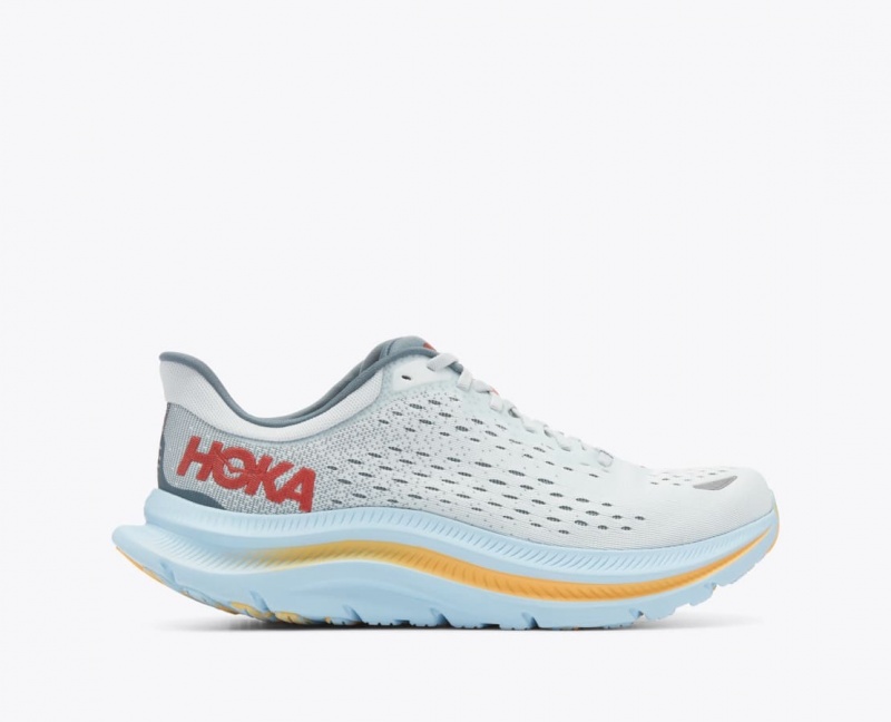 Grey / Light Blue HOKA Kawana Men's Sneakers | 064297UEL