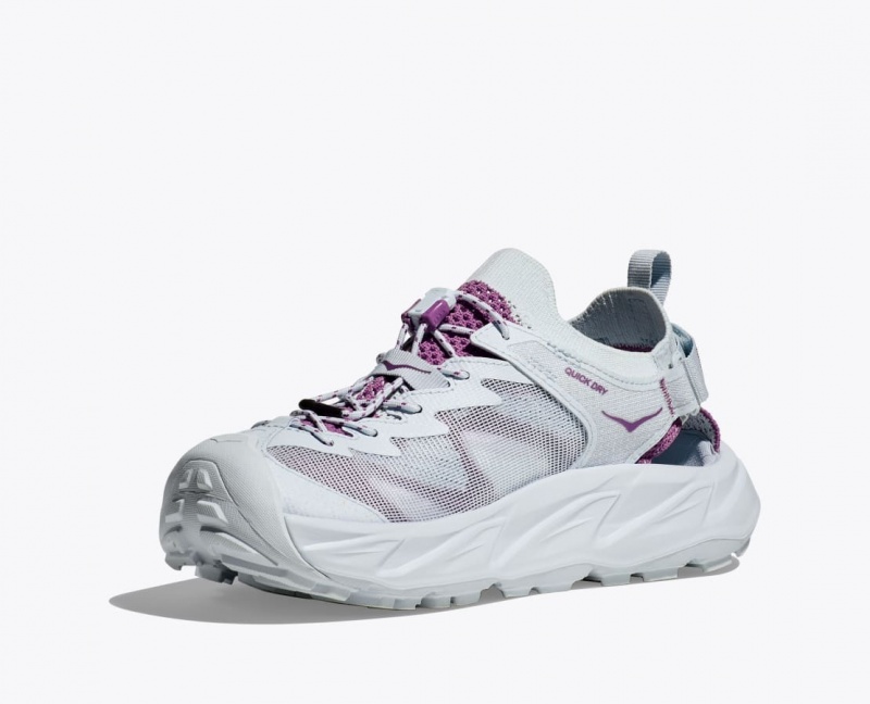 Grey / Purple HOKA Hopara 2 Women's Sandals | 123540ZXQ