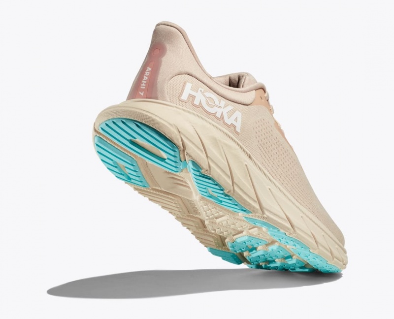 Khaki HOKA Arahi 7 Women's Running Shoes | 904582WRO