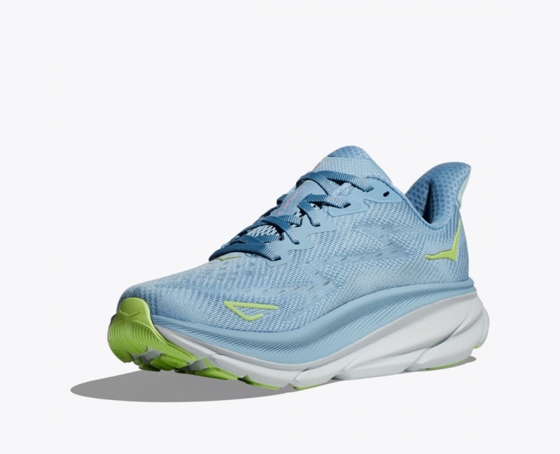 Light Blue HOKA Clifton 9 Women's Running Shoes | 824563SNF