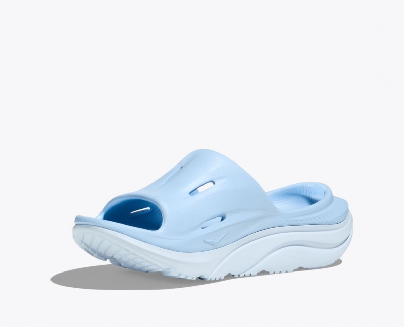 Light Blue HOKA Ora Recovery 3 Women's Slide | 065378HGP