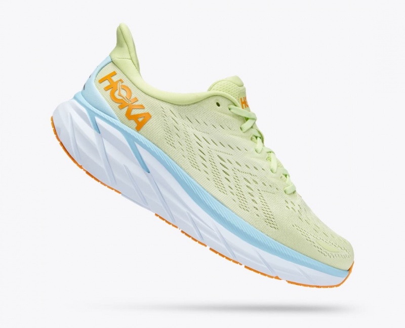 Light Green HOKA Clifton 8 Men's Running Shoes | 894735TXF